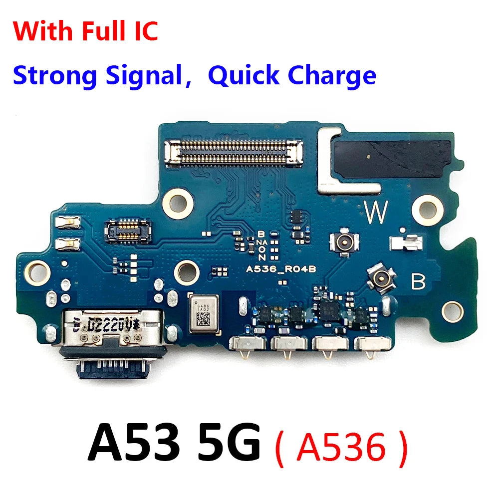 USB Charging Port Mic Microphone Dock Connector Board Flex Cable For Samsung  A53 5G A536 A536B Repair Parts Samsung phone repair parts