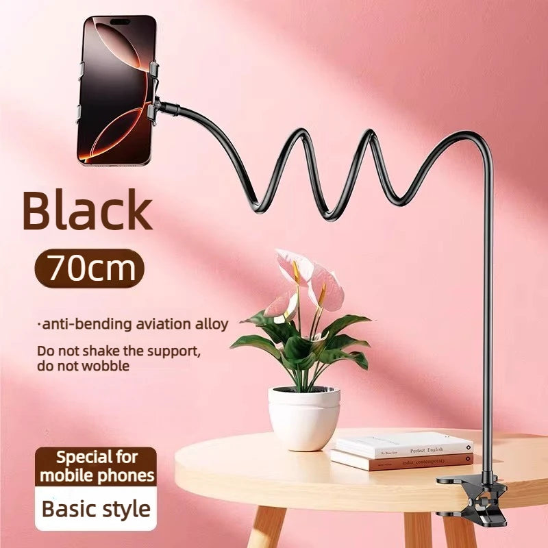 360 Clip Mobile Phone Tablet PC Holder Stand Portable Flexible Lazy Bed Desktop Bracket Desk Mount Stand Base Laptop Accessories