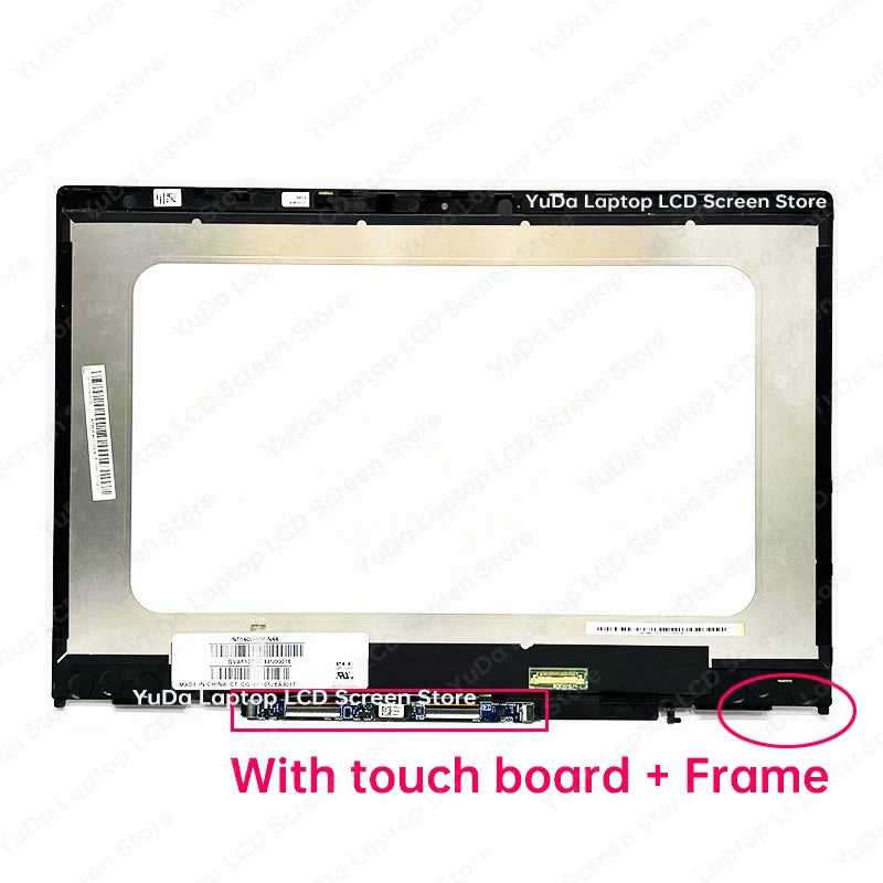 14 Inch Laptop LCD Touch Screen For HP Pavilion x360 14-CD 14M-CD 14T-CD Display Digitizer + With Frame Assembly Replacement FHD HP laptop repair parts