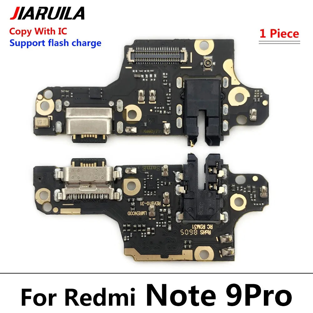 USB Charger Charging Board Dock Port Connector Flex Cable For Xiaomi Redmi Note 7 8 8T 9S 9 9T 10 10s Pro 4G 5G  Xiaomi  Xiao mi phone repair parts
