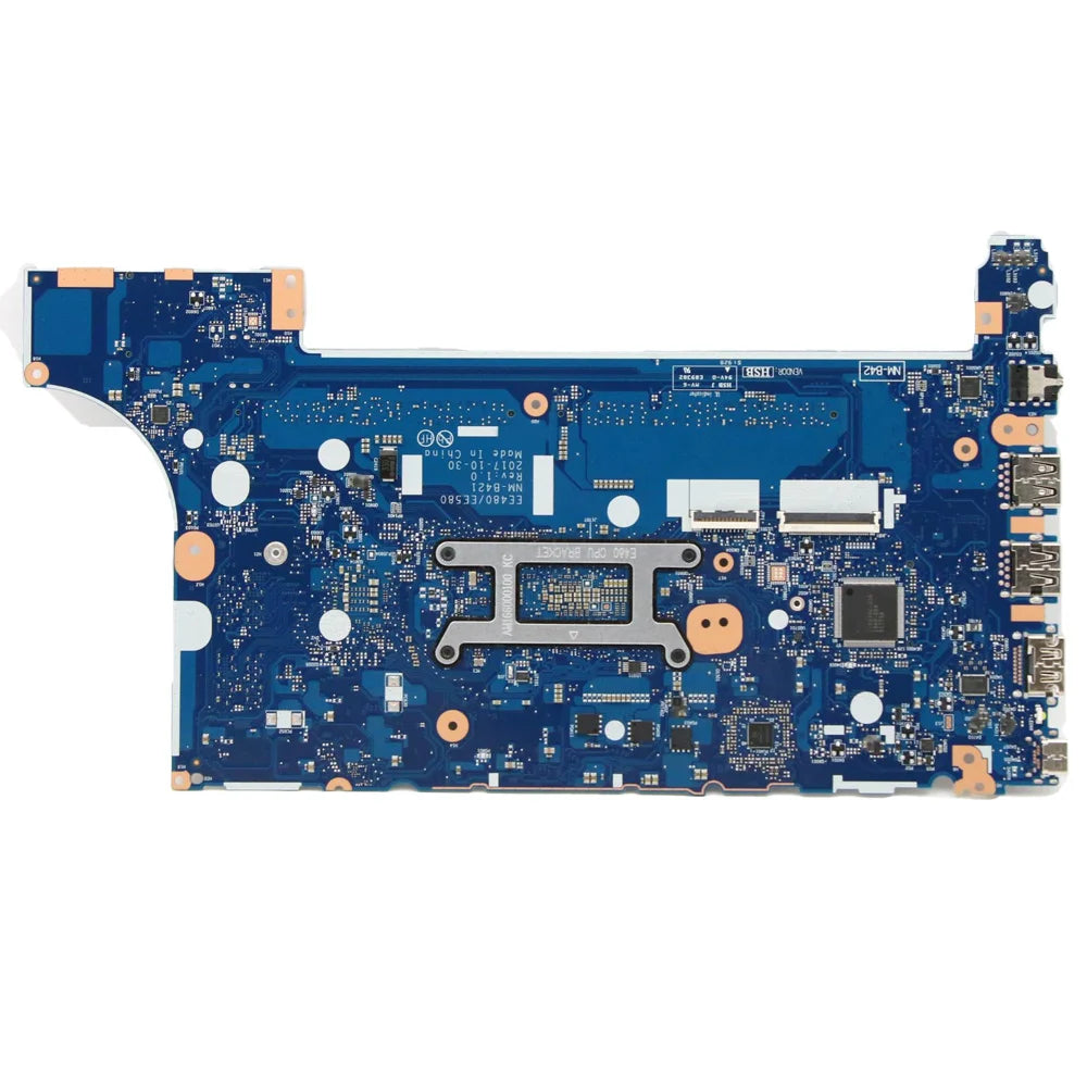 For Lenovo ThinkPad E480 E580 NM-B421 Laptop Motherboard With CPU:i7-8550U i5-8250U i3-8130U GPU:RX 550 2G FRU:01LW919 01LW922 Lenovo laptop repair parts