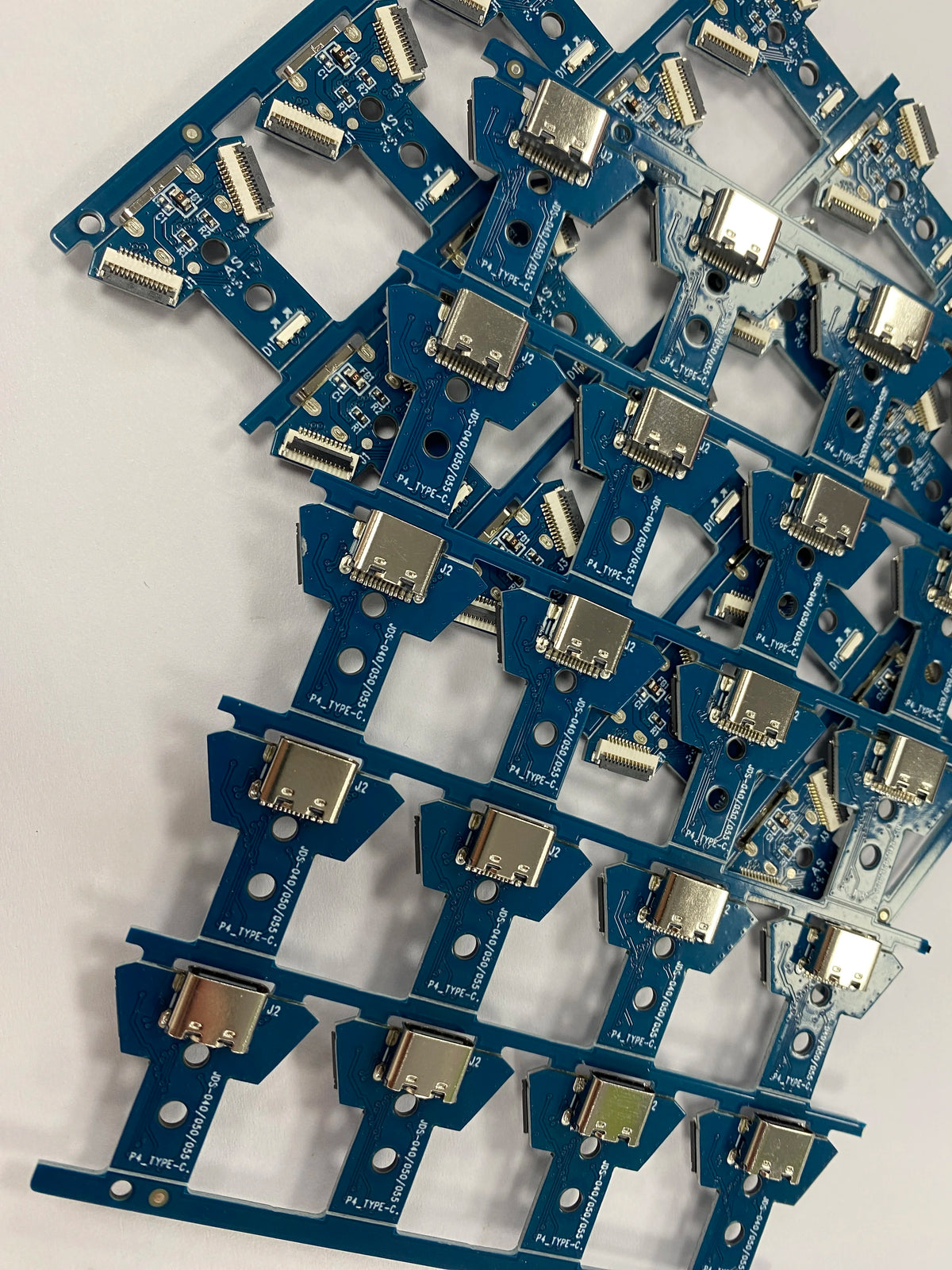 10/20/30PCS DIY USB C Type-C Female Socket Charging Port Jack Board +12PIN Flex Cable for PS4 JDS-040 JDS-050 JDS-055 Controller Game console repair parts
