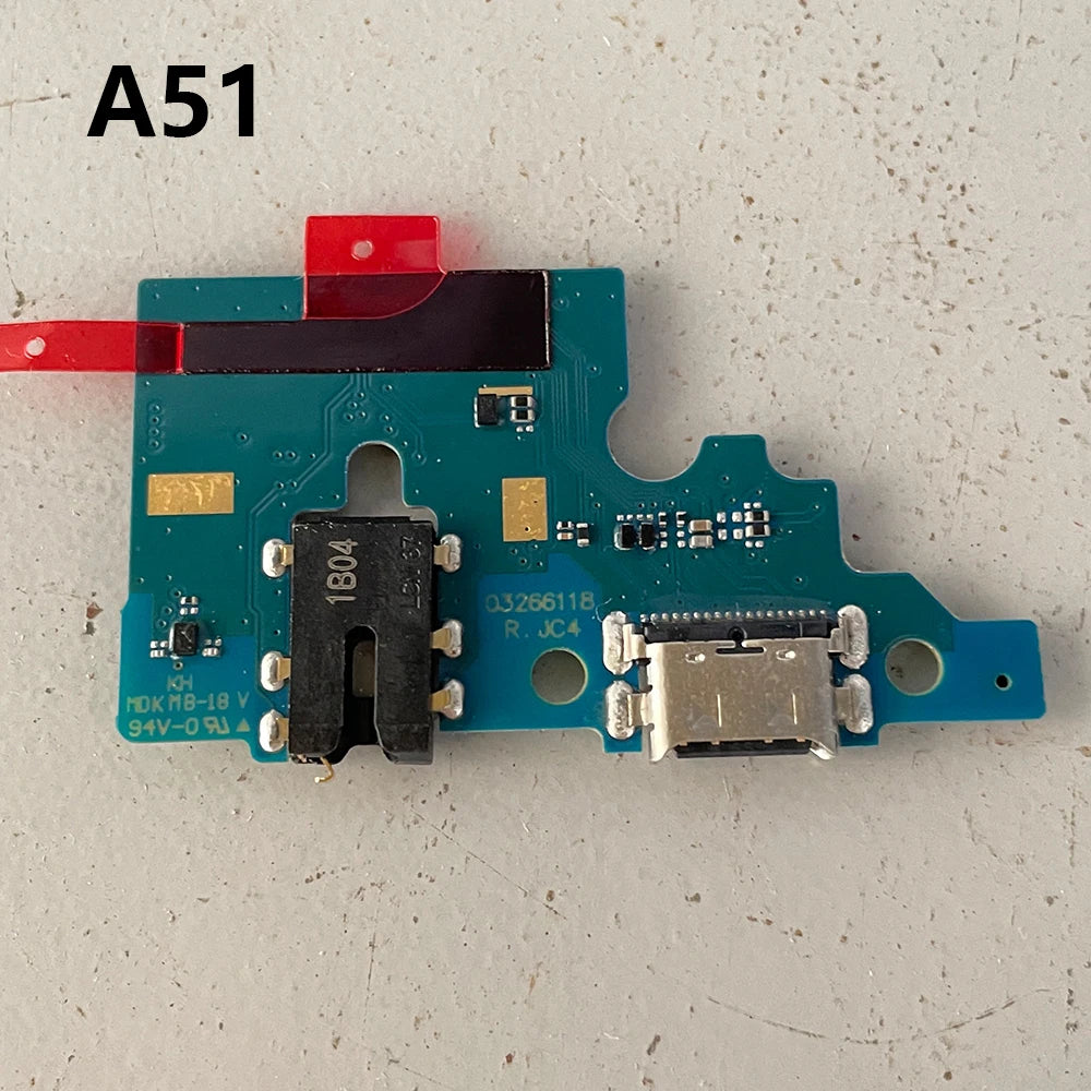 New For Samsung A51 A515F A71 A715F USB Charging Port Mic Microphone Dock Connector Board Flex Cable Samsung phone repair parts