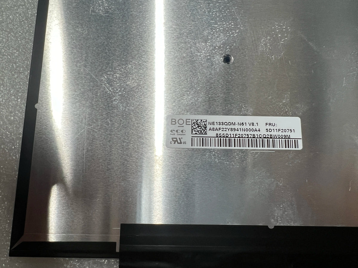 13.3'' For LENOVO ThinkBook 13x ITG  QHD LCD Screen  Display  Assembly Lenovo laptop repair parts