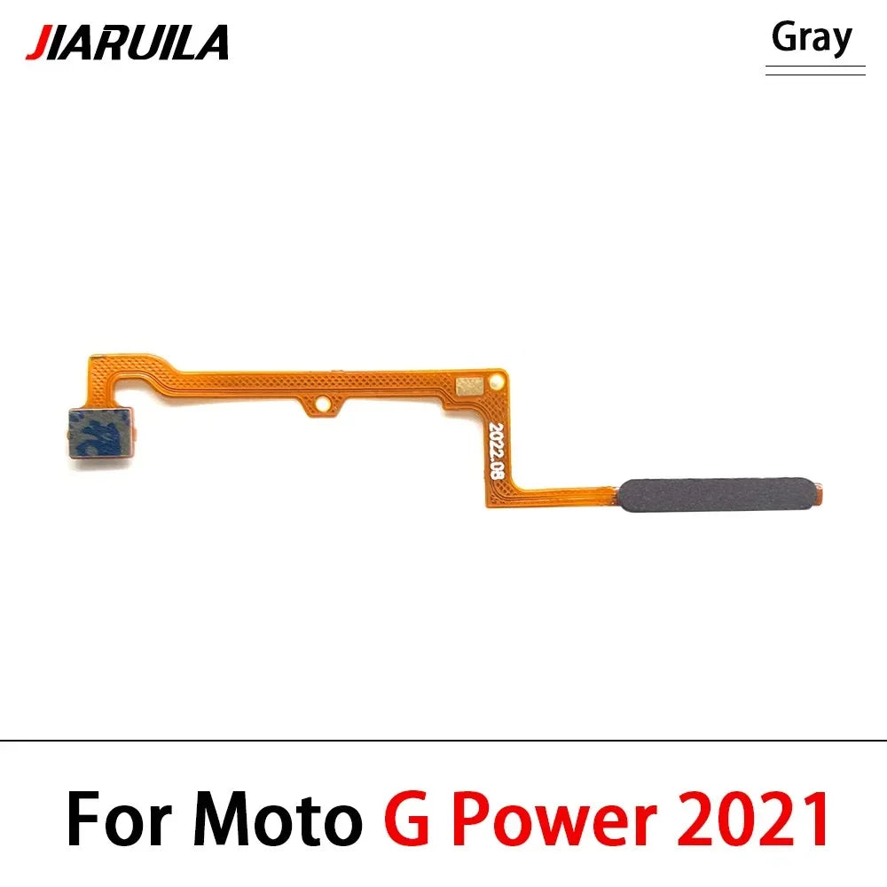 10Pcs, New For Motorola Moto G 5G Plus G Power 2021 Home Button FingerPrint Touch ID Sensor Flex Cable Replacement Parts Motorola phone repair parts
