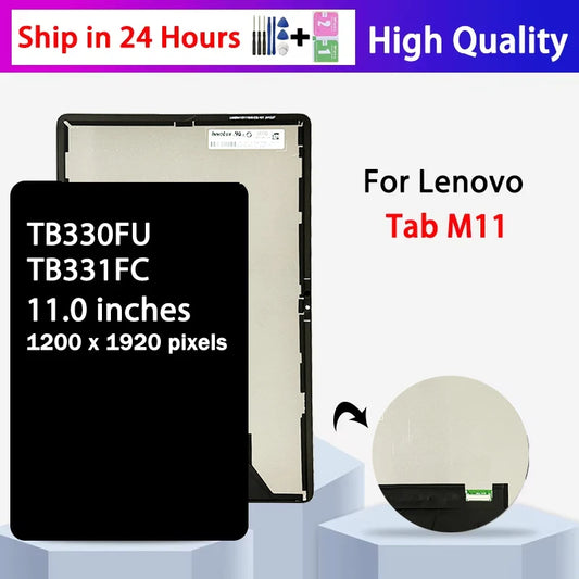 11”New For Lenovo Tab M11 TB330FU LCD Display Touch Screen Digitizer Assembly For Lenovo Tab K11 TB331FC TB330XU Display Tablet repair parts