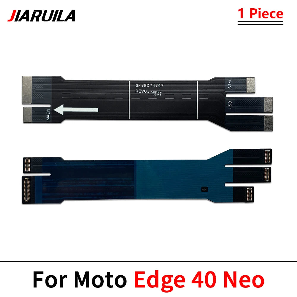 10Pcs, SIM Card Reader Holder Connector Socket Slot Main Flex Cable For Moto Edge 20 30 40 X30 Pro Neo Fusion Lite Ultra Plus Motorola phone repair parts