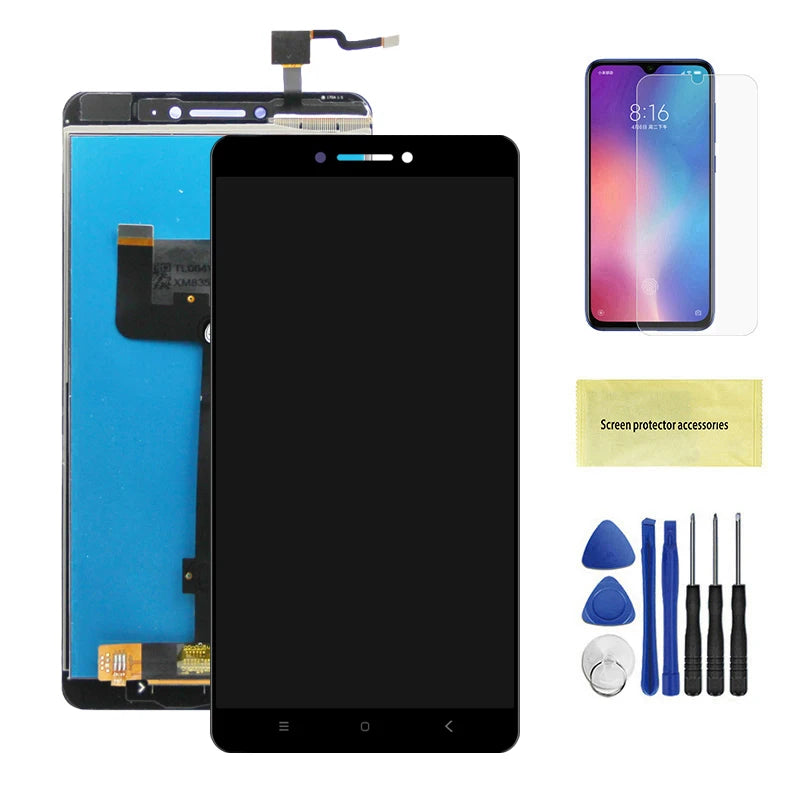6.44'' Max for Xiaomi Mi Max 2016001 2016002 Lcd Display Touch Screen Digitizer Assembly with Frame Replacement Display Screen Xiaomi phone repair parts