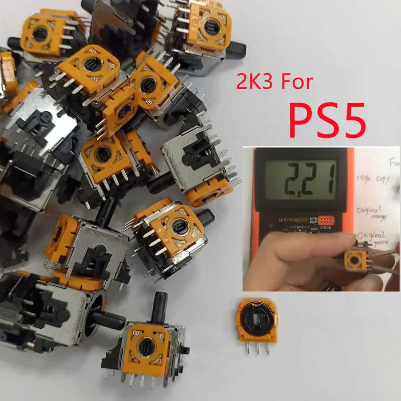 50pcs/lot Original Replacement 3D Stick for Ps4 or for ps5 Console GamePad Controller 3d Analog Rocker Joystick Axis Button Game console repair parts