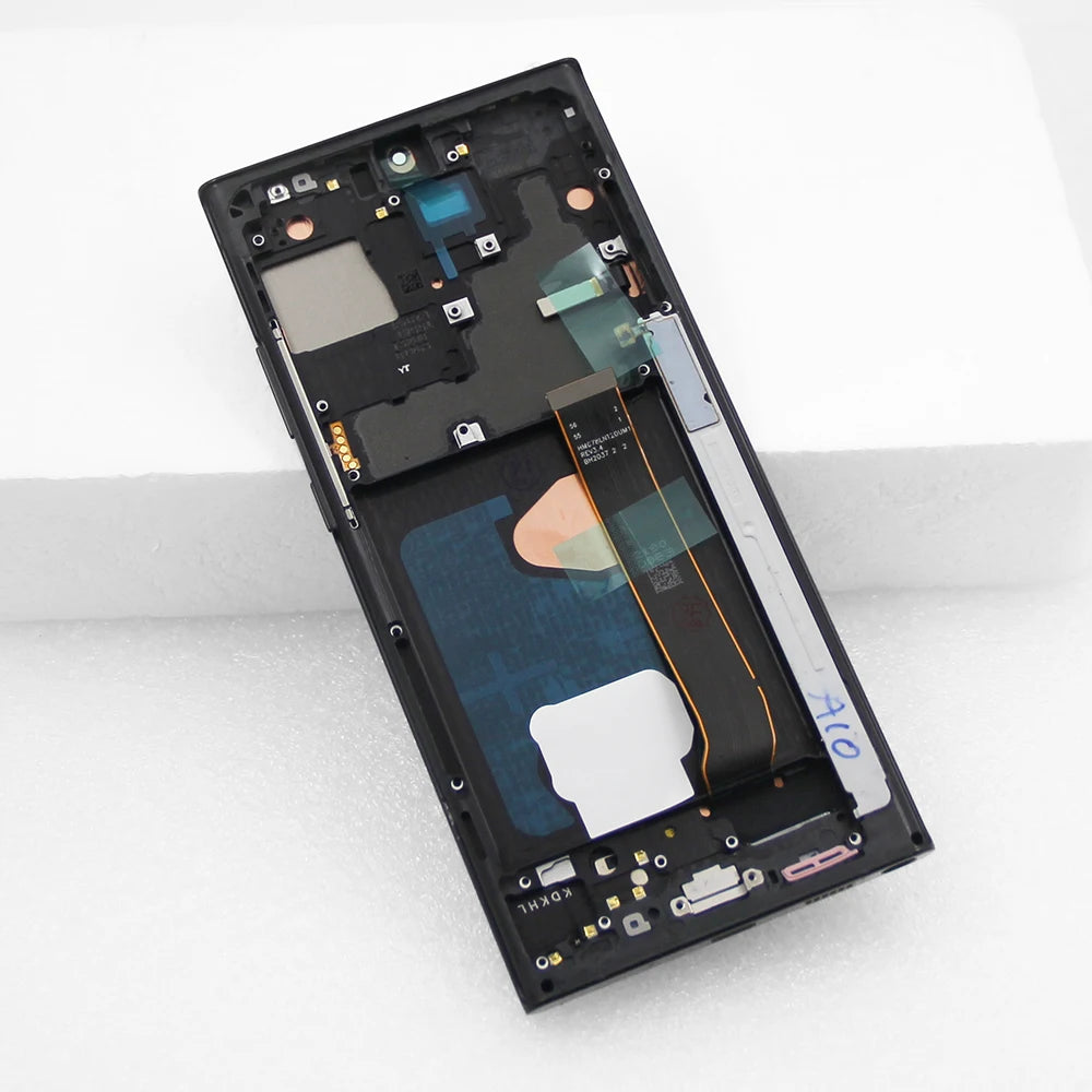 Note 20 Ultra Display Screen Assembly for Samsung Galaxy Note20 Ultra 5G N985F N986B Lcd Display Digital Touch Screen with Frame Samsung phone repair parts