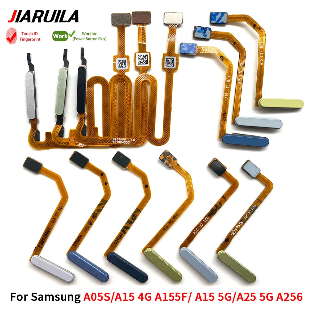 New For Samsung A05s A15 A25 4G 5G Home Button FingerPrint Touch ID Sensor Flex Cable Replacement Parts Samsung phone repair parts