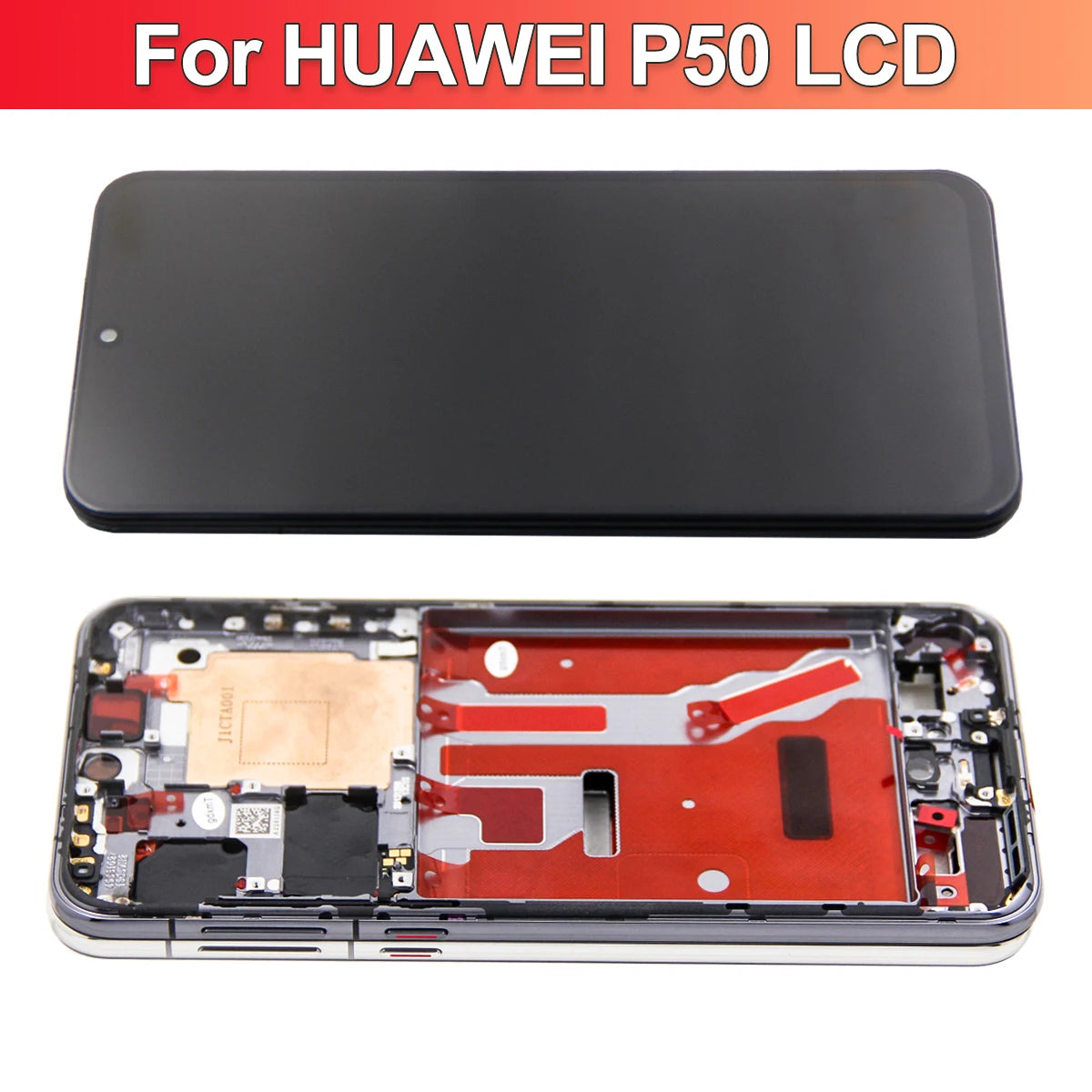 6.5'' For HUAWEI P50 ABR-AL00, ABR-LX9 LCD Touch Screen Digitizer Display Assembly Display With Frame Replacement Parts Tested HUAWEI phone repair parts