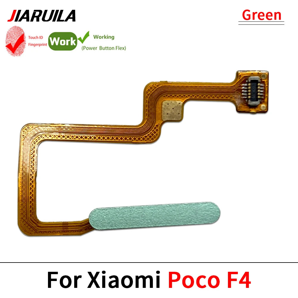New Fingerprint Flex Cable For Xiaomi Mi Poco F3 F4 GT F5 5G Home Menu Button Key Flex Cable Replacement Parts Xiaomi  Xiao mi phone repair parts