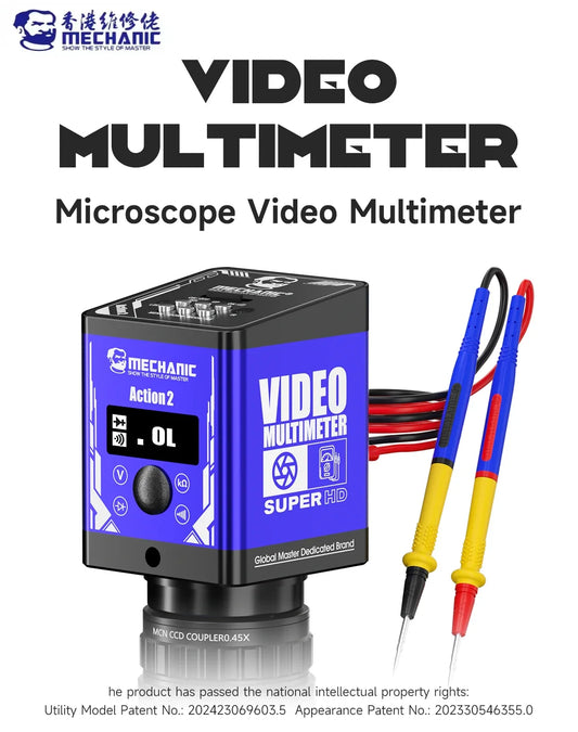 MECHANIC Action 2/ Action 2 Pro Multimeter + Microscope Camera IMX117 Sensor 1080P 60FPS HD Video Sync Data Display Professional Repair Tools