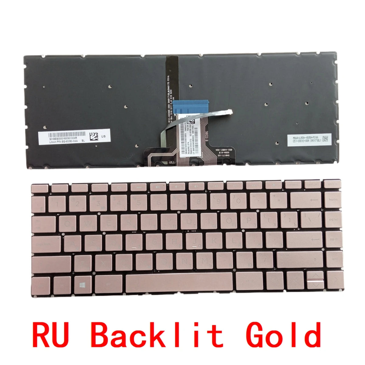New US Russian Laptop Backlit Keyboard For HP Pavilion X360 14-CD 14-CE 14-CM 14-DA 14-DK 14-CK 14-CC 14M-CD 14-DQ 14T-CD  HP laptop repair parts