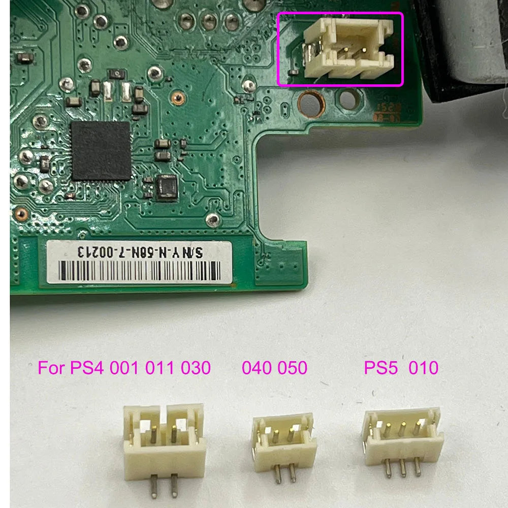 For PS4 Playstation 4 /Pro/ Slim Controller Battery 2Pin Connector Jack & 3Pin For PS5 Battery Contact FPC Clip Socket Game console repair parts