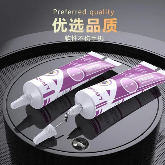 1Pcs LANRUI i9 Black/Transparent Active Soft glue for cell phone laptop TV LCD screen Back cover repair glue Waterproof sealant Professional Repair Tools