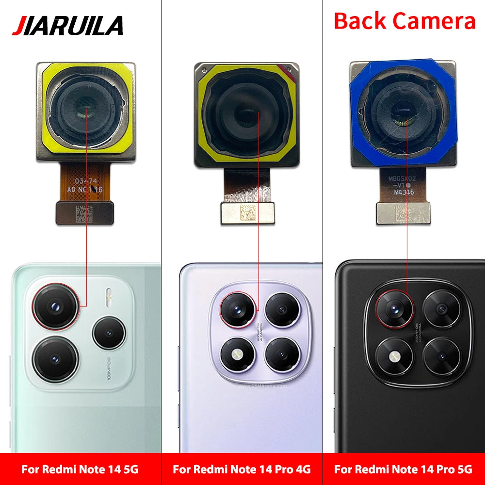Back Rear Camera Big Main Camera Front Camera Flex Cable For Xiaomi Redmi Note 14 Pro 4G 5G  Xiaomi  Xiao mi phone repair parts