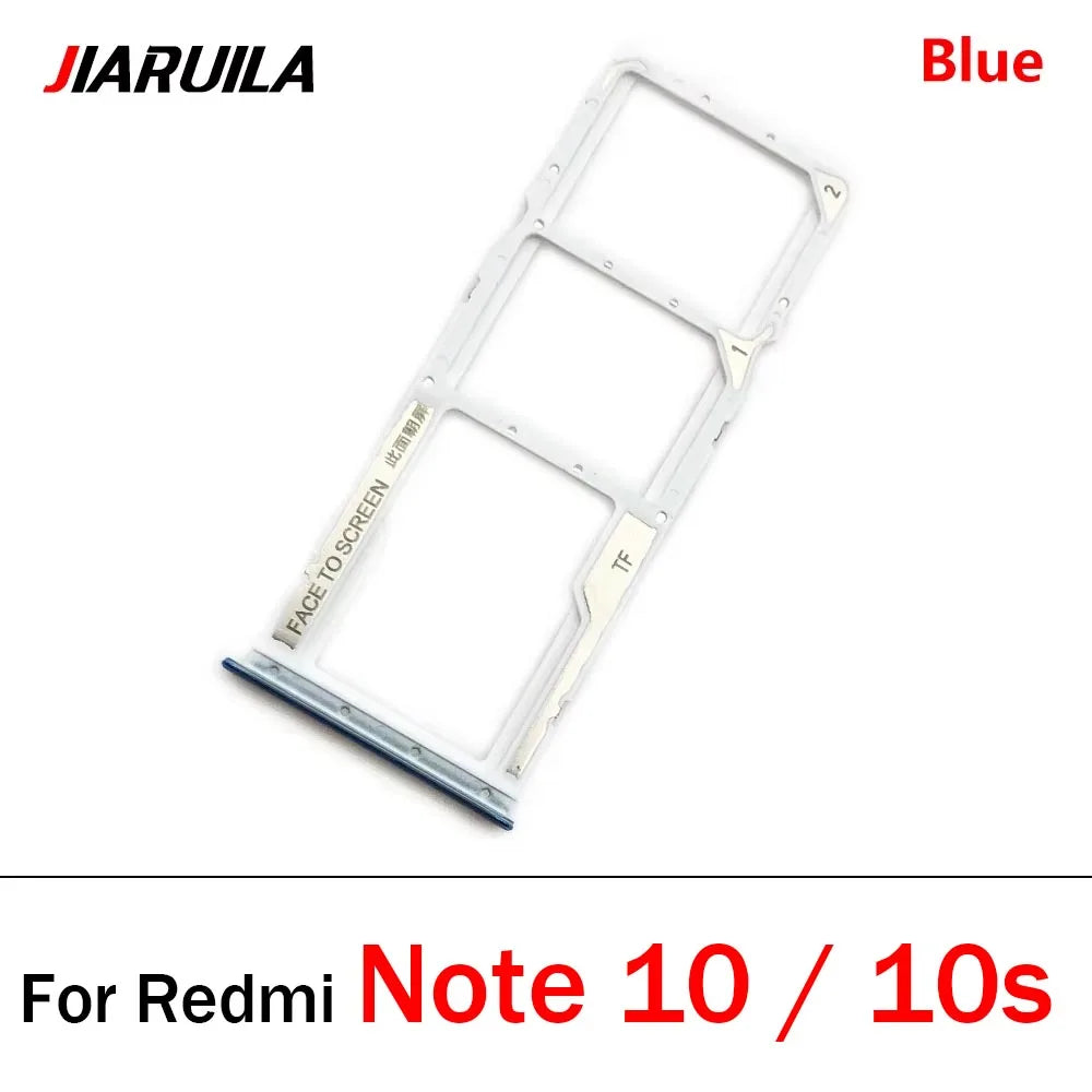 New SiM Card Tray For Xiaomi Redmi Note 10 10s Pro 5G SIM Card Slot SD Card Holder Adapter Replacement Parts  Xiaomi  Xiao mi phone repair parts