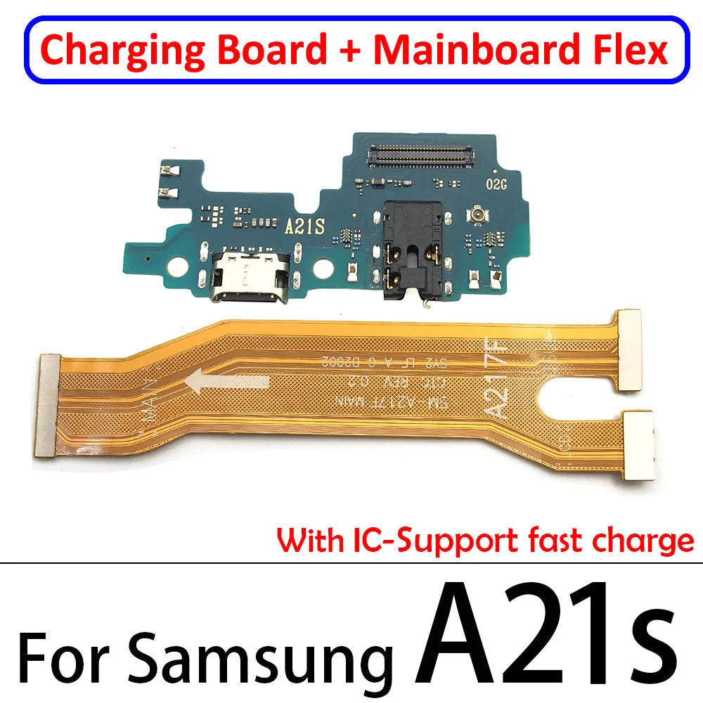 10Pcs USB Charging Board Port Connector Main Board Flex Cable For Samsung A10 A20 A30 A50 A70 A10s A20s A21s A30s A50s A31 A51 Samsung phone repair parts
