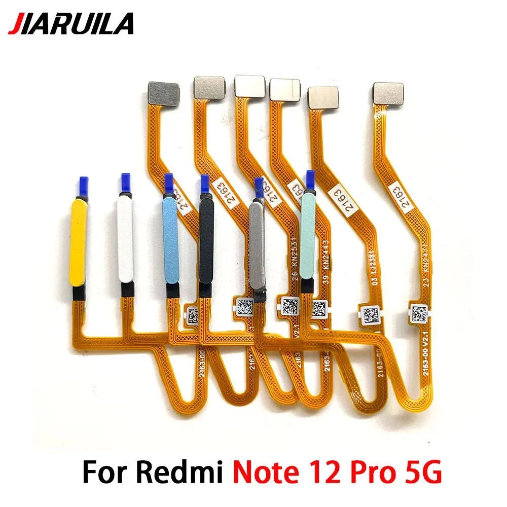 For Xiaomi Redmi Note 12 Pro Plus 4G 5G Home Button Fingerprint Sensor Flex With Power Key Button Flex Cable  Xiaomi  Xiao mi phone repair parts