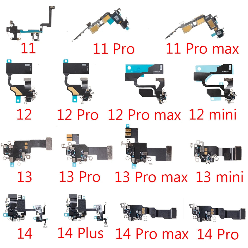 1pcs WiFi Antenna Signal Flex Cable for iPone 13 12 11 Pro Max X XS XR Mini Wireless Wi-Fi Ribbon Parts iPhone phone repair parts