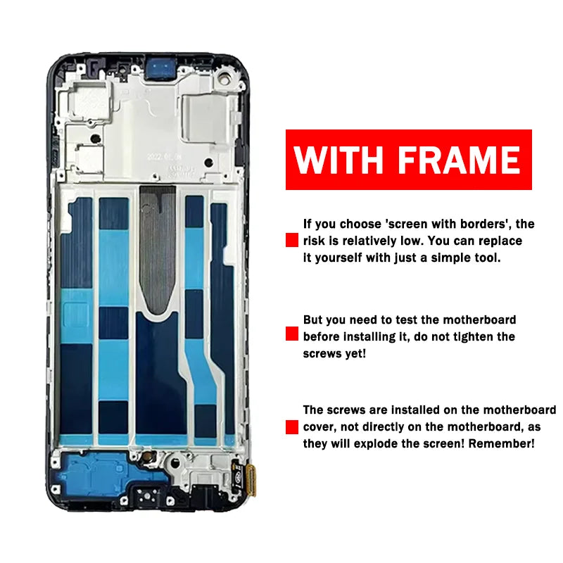 6.43"Super AMOLED For Oppo Find X5 Lite 5G LCD CPH2371 Display Touch Screen Digitizer For Oppo Find X5Lite 5G LCD Frame  Oppo phone repair parts