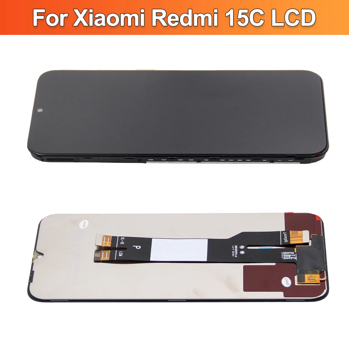 6.9"15C Screen For Redmi 15C 4G LCD Display Touch Screen For Redmi 15C 5G 2508CRN2BC Digitizer Assembly Repair Parts  With Frame Redmi phone repair parts