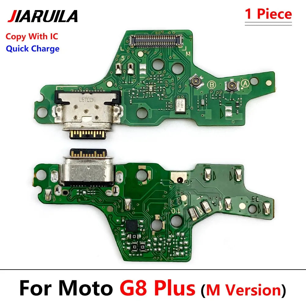 New USB Charging Port Dock Charger Connector Main Board Flex Cable For Motorola Moto G8 Play / G8 Plus M Version Motorola phone repair parts