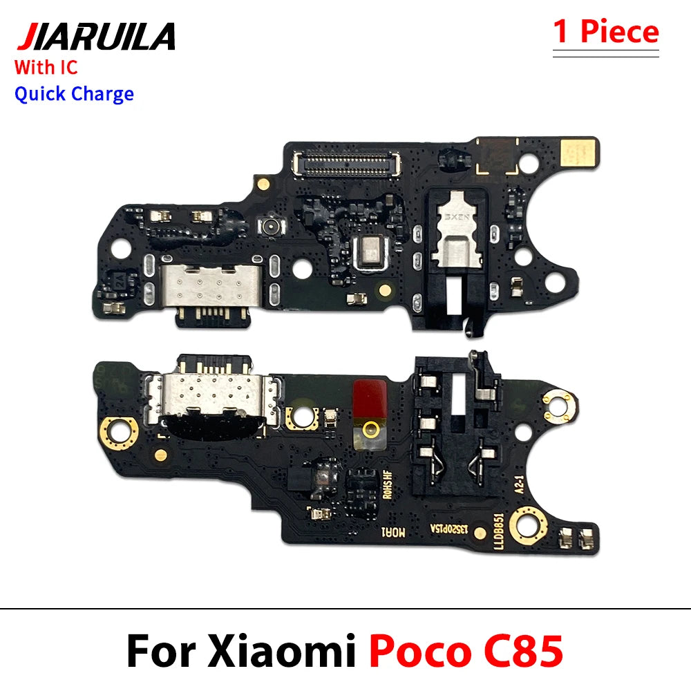 Dock Connector Micro USB Charger Charging Port Flex Cable Microphone Board For Xiaomi Poco C40 C50 C51 C61 C71 C55 C65 C75 C85  Xiaomi  Xiao mi phone repair parts