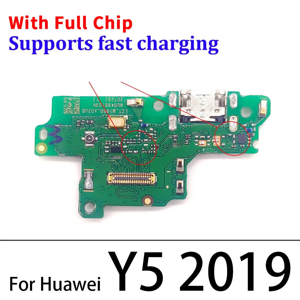Dock Connector USB Charger Charging Port Board Flex Cable For Huawei Y5 Y6 Y7 Y9 Prime 2017 2018 2019 Y6s Y6P Y7P Y8s Y8P Y9s Huawei phone repair parts