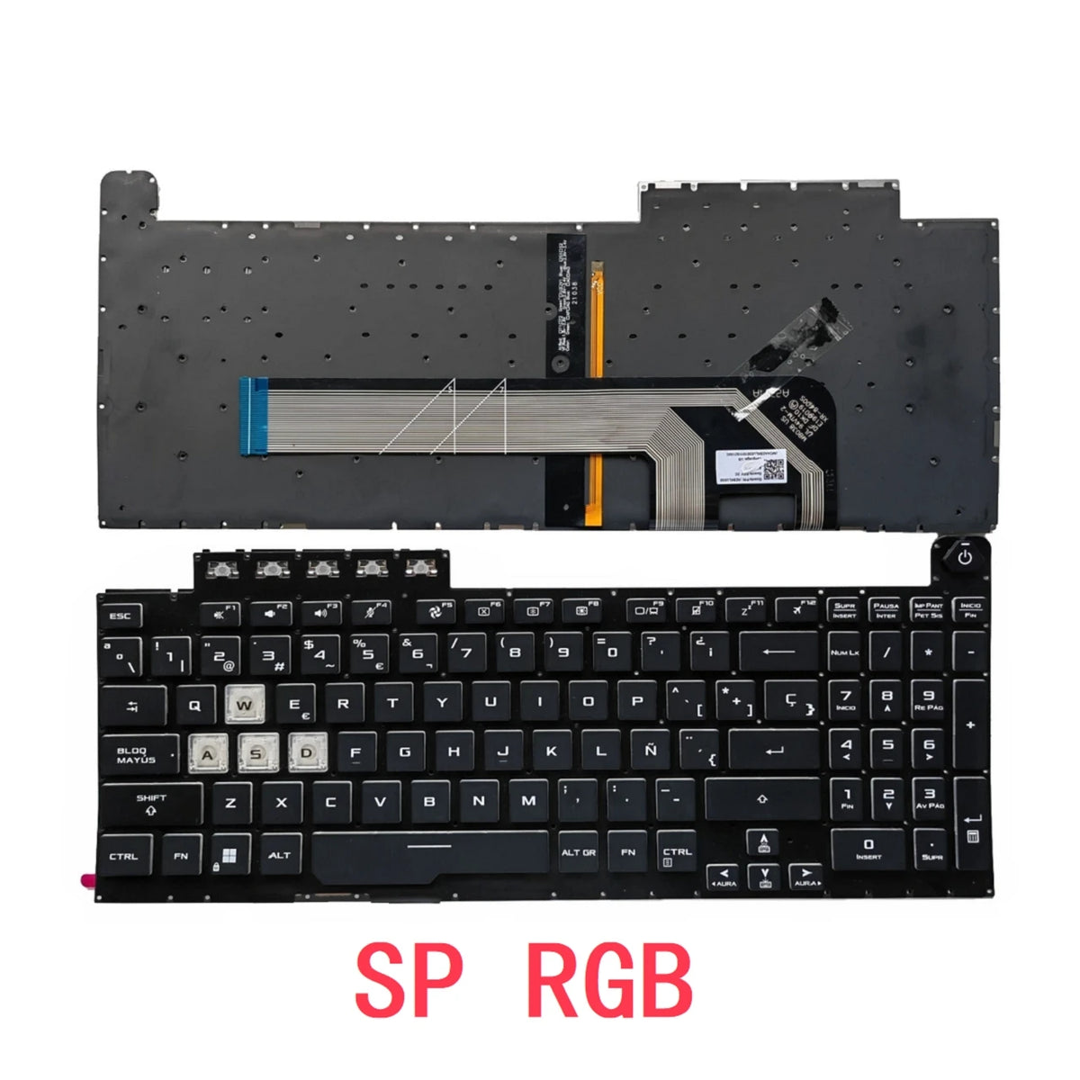 New US Russian Spanish RGB Keyboard For ASUS TUF Gaming F15 FX506 FA506 FA506Q FX506H FX506LI FX506LH F17 FX706 FA706 FX706LI ASUS laptop repair parts