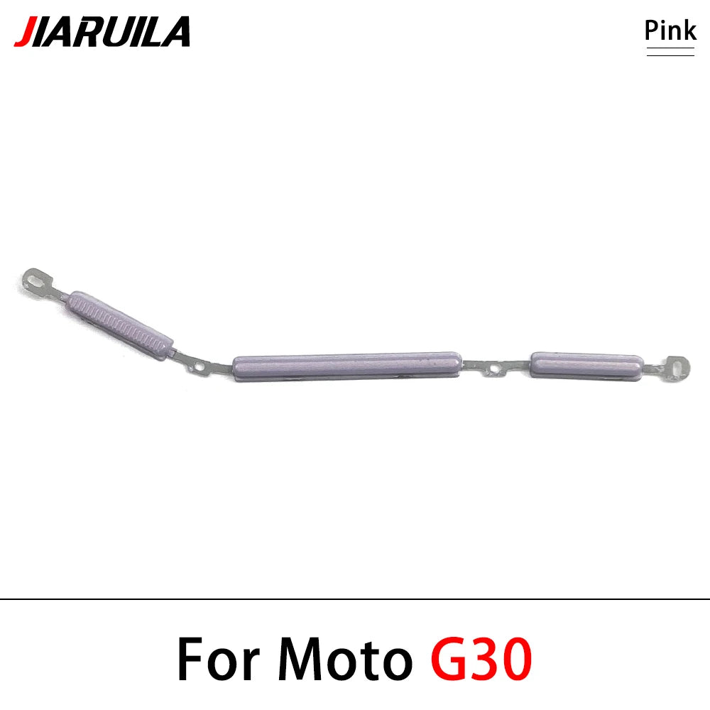 10Pcs/Lot, New For Motorola For Moto G10 G20 G30 G60 G60s G31 G71 G51 5G Power Volume Side Button Key Replacement Parts Motorola phone repair parts
