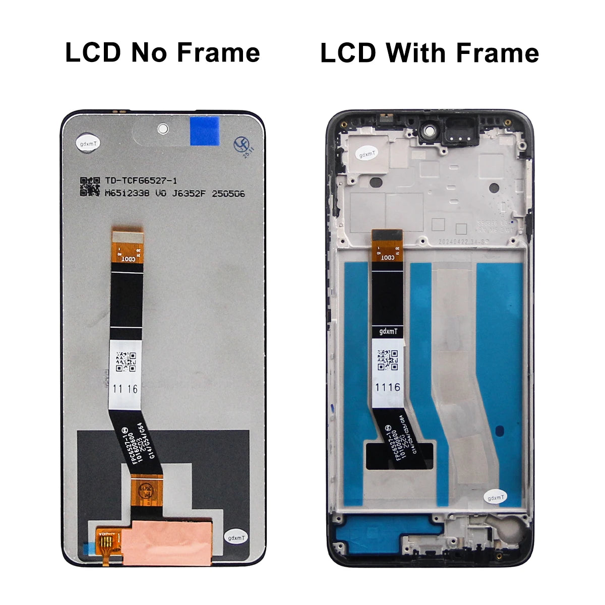 LCD for Motorola Moto G54 Display Touch Screen Frame Digitizer Full Assembly for Motorola Moto G54 XT2343 XT2343-1-2-5 Motorola phone repair parts