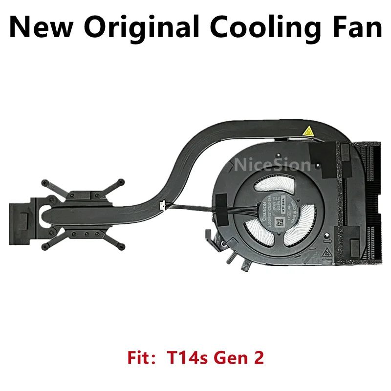 New Original For Laptop Lenovo ThinkPad T14s Gen2 CPU Cooling Fan Heatsink Radiator Cooler FRU PN:5H41B77176/5/4 Lenovo laptop repair parts