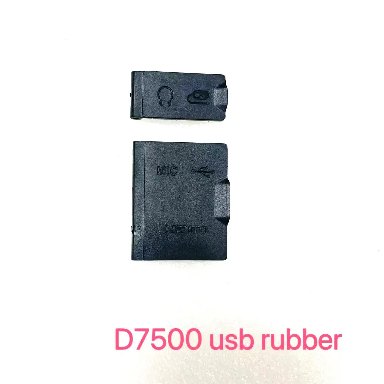 New USB Rubber Set for Nikon D7500 USB Rubber MIC HDMI Rubber 2pcs Repair Parts  Digital Camera repair parts