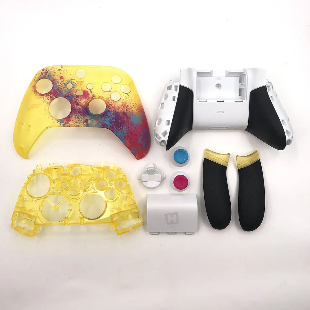Replacement Housing Shell For Xbox series X S Controller Front Case Top Back Shell Faceplate Battery Back Cover Game console repair parts