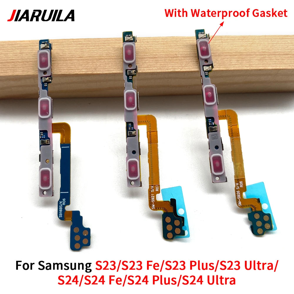 OEM Power On Off Volume Button Flex Cable For Samsung S25 S24 S23 S22 Plus Ultra S24 Fe S23 Fe With Waterproof Samsung phone repair parts
