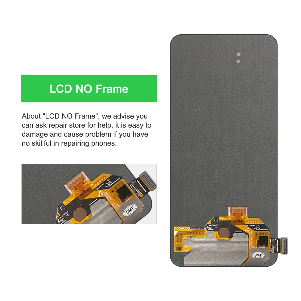 OLED Screen for Oppo Reno PCAM00 PCAT00 CPH1917 Lcd Display + Touch Screen Digitizer Assembly with Frame for Oppo Reno Screen OPPO phone repair parts