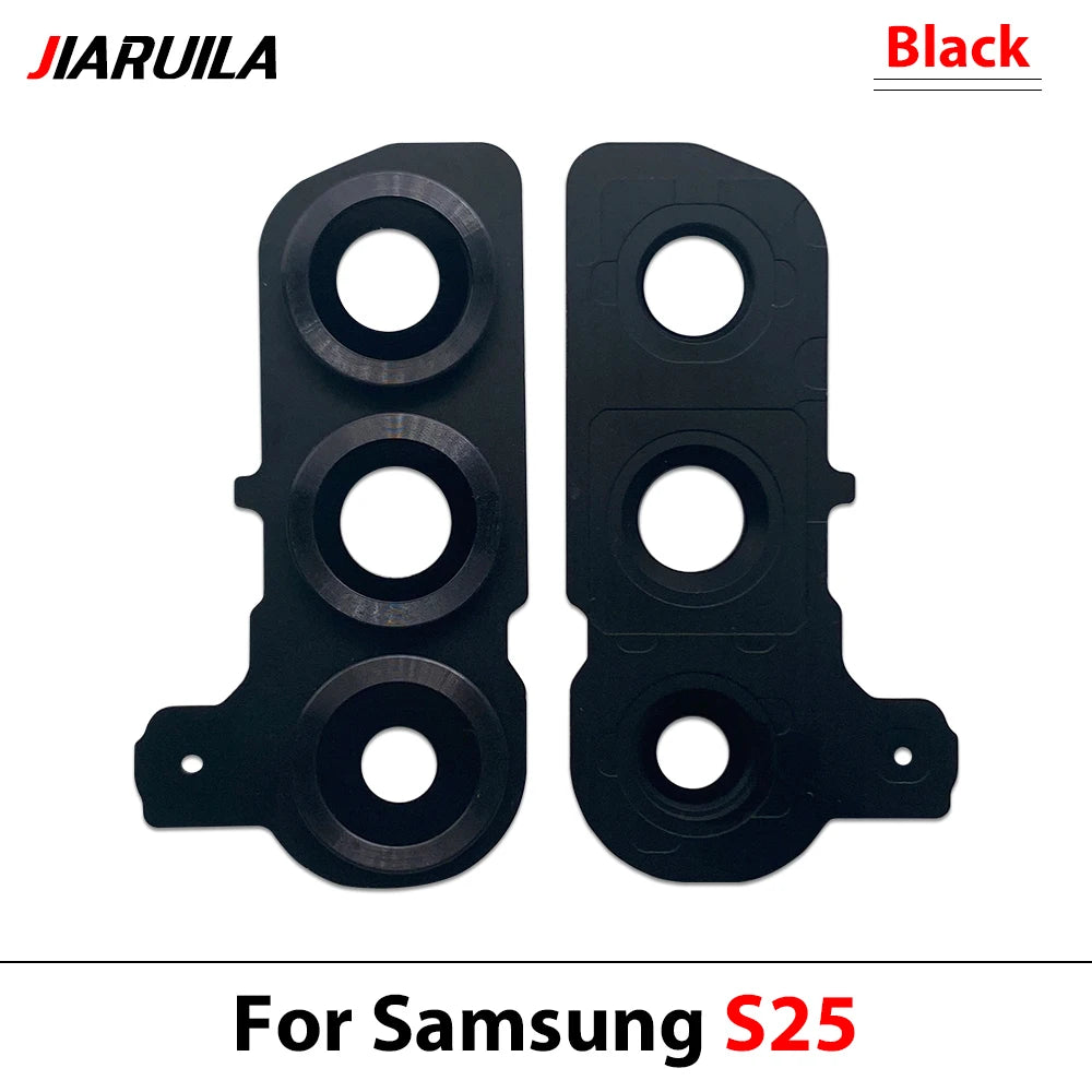New Rear Camera Glass Lens Cover With Frame Holder For Samsung S20 S21 S22 S23 S24 S25 Plus Ultra 4G 5G Replacement Parts Samsung phone repair parts