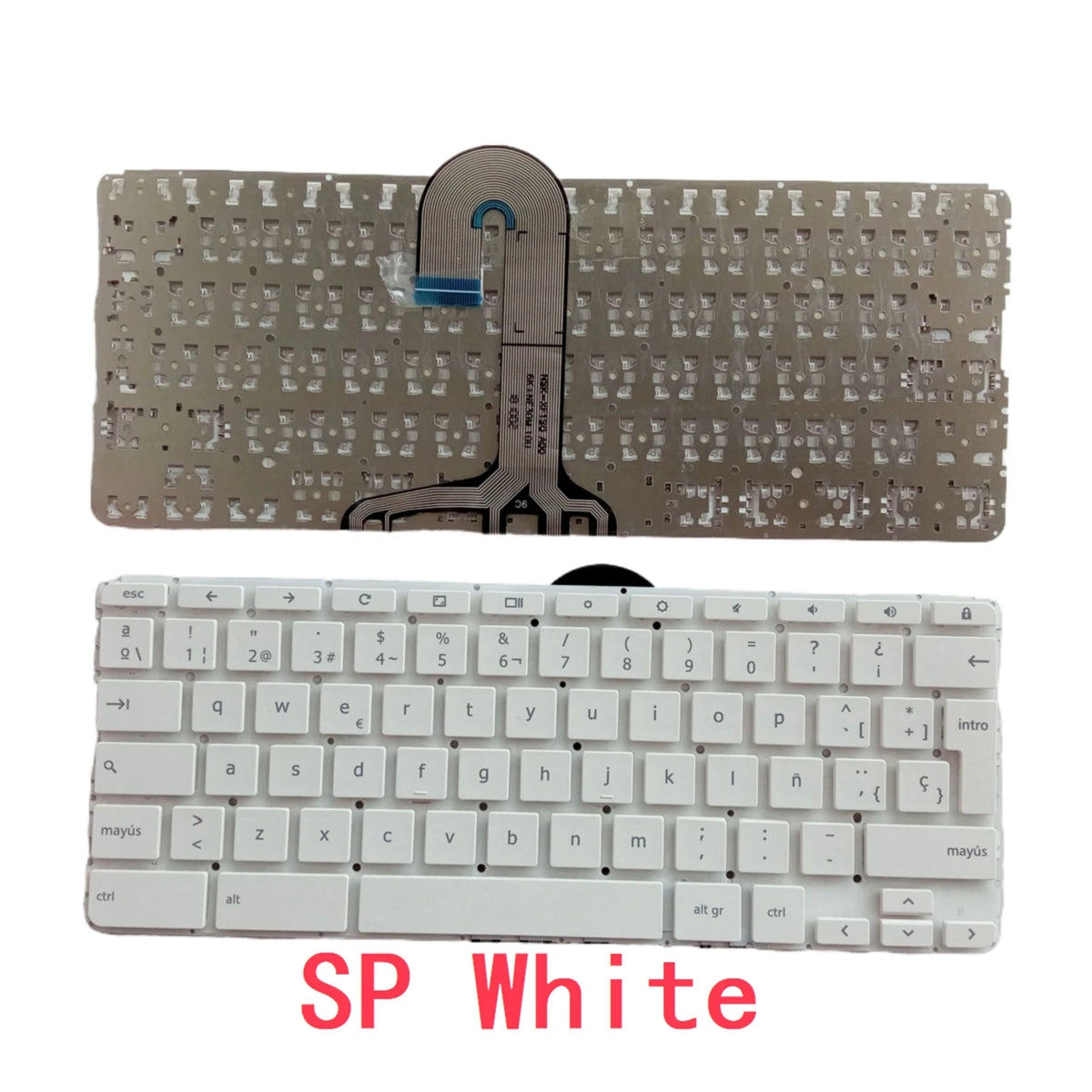 New US Spanish Latin Laptop Chromebook Keyboard For HP Chromebook X360 11-ae 11-ae027nr Notebook PC Replacement  HP laptop repair parts