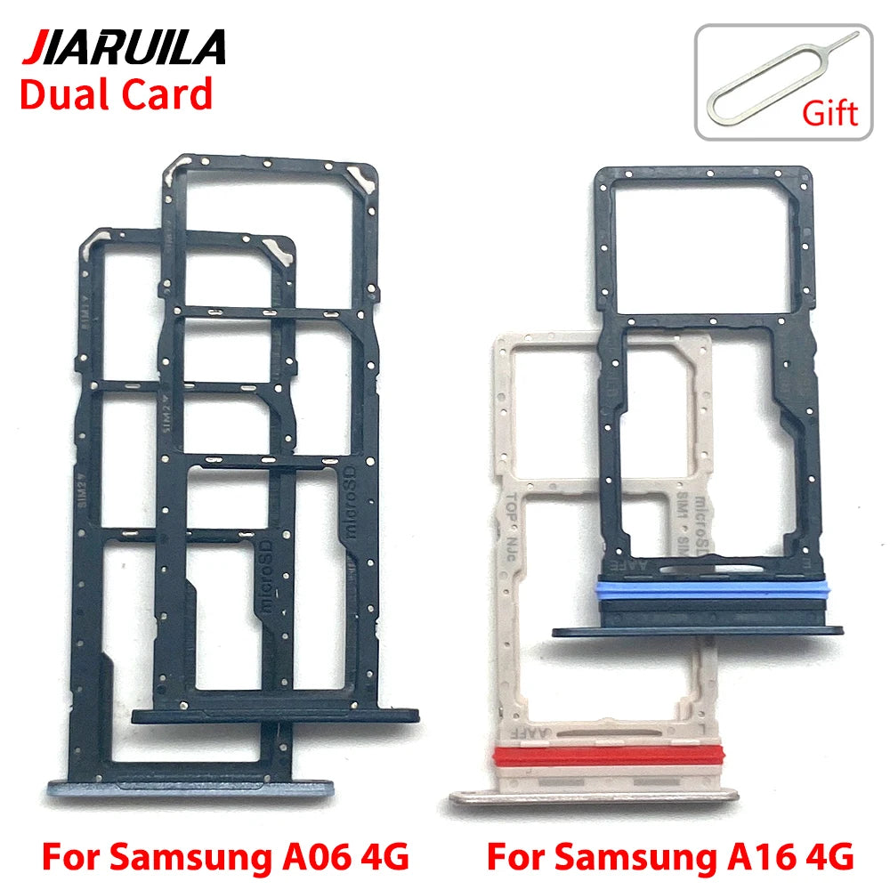 New For Samsung A06 A16 4G 5G SIM Card Slot SD Card Tray Holder Adapter Repair Parts Samsung phone repair parts