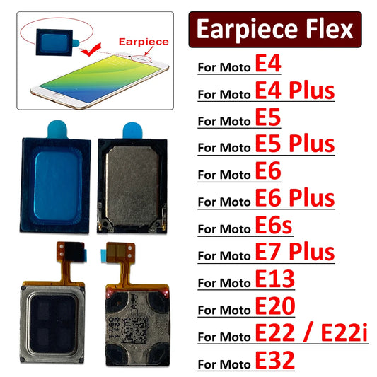 New Front Top Earpiece Earphone Ear Speaker Sound Receiver For Motorola Moto E4 E5 E6 E6s E7 Plus E13 E20 E22 E22i E32 Motorola phone repair parts