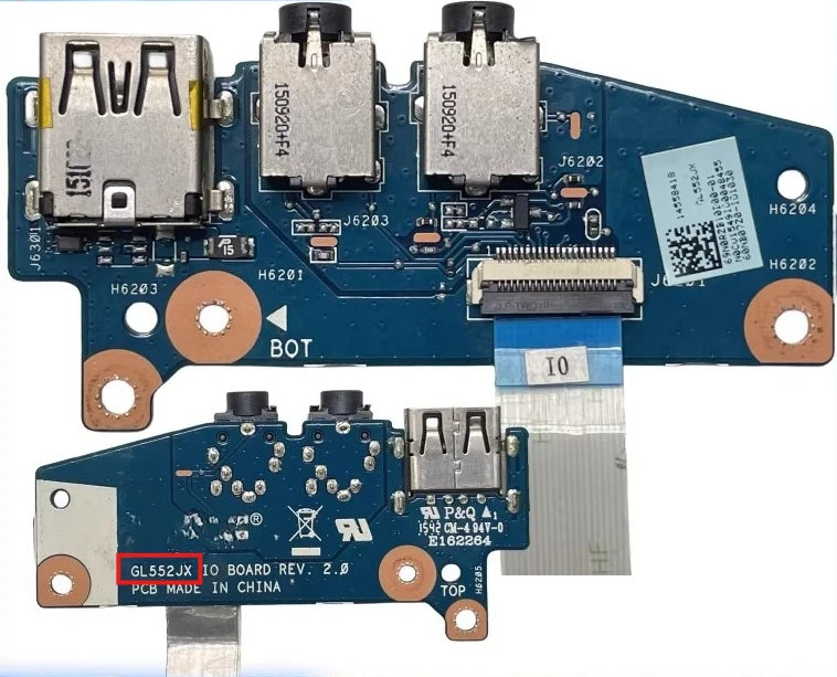 For Asus ZX50J ZX50V GL552J GL552V FX-PRO GL552JX GL552VW USB board daughterboard charging IO board audio board cable Asus laptop repair parts