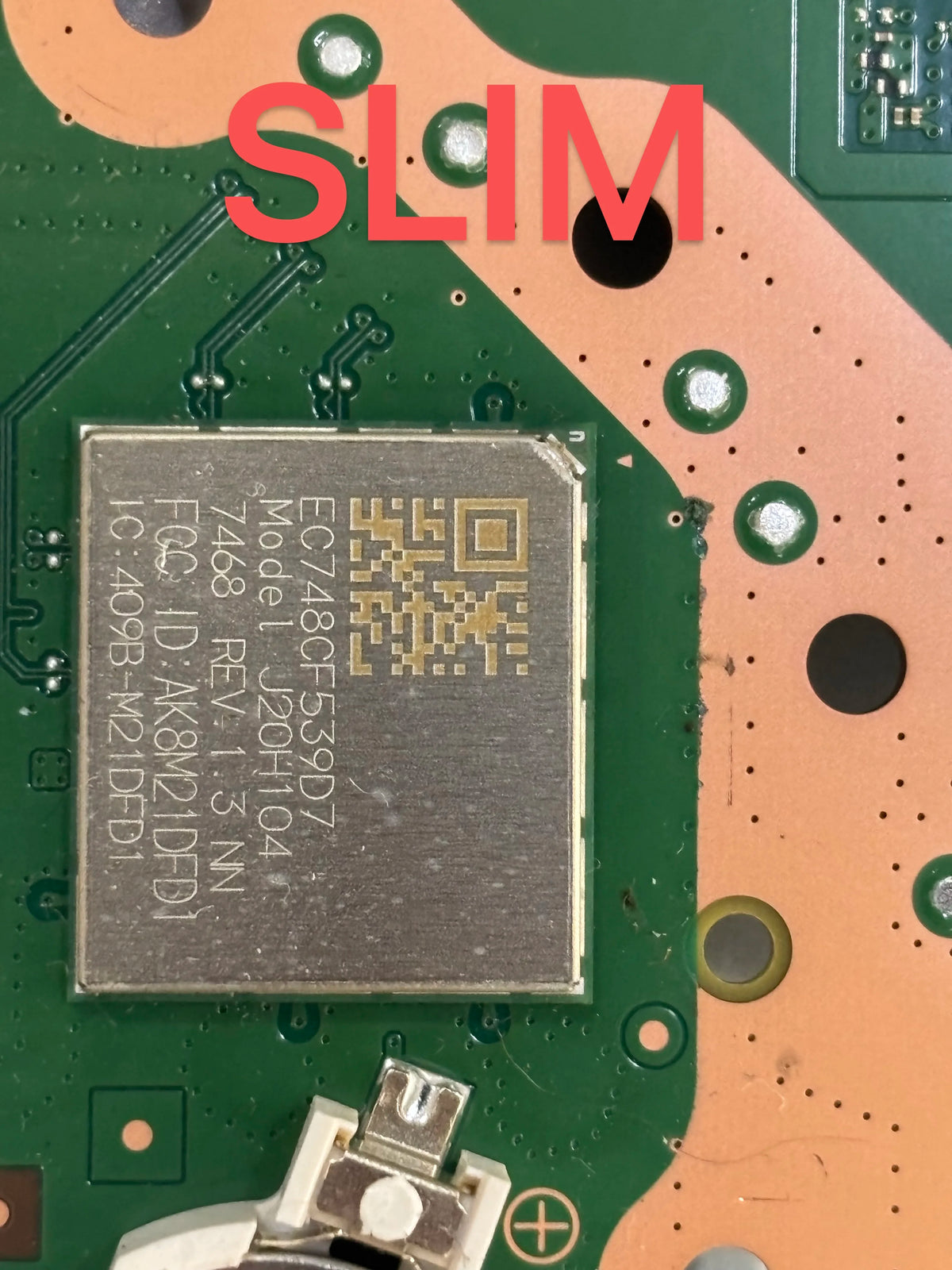 1-2PCS For PS5 Slim 1200 J20H104 Wireless Bluetooth-compatible Module Wifi PCB Board Chip For PS5 1000/1100 J20H100 Motherboard Game console repair parts