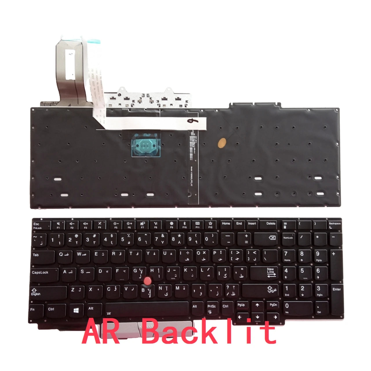 New US Russian Spanish Latin Arab Portuguese Laptop Backlit Keyboard For Lenovo Thinkpad E15 Gen1 Notebook PC Replacement Lenovo laptop repair parts