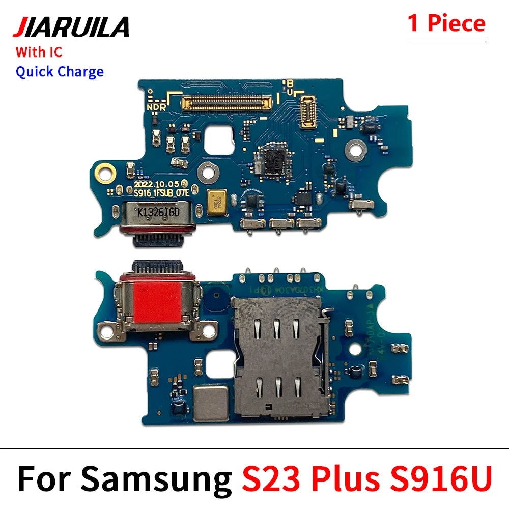 New USB Charger Dock Connector Charging Port Microphone Flex Cable For Samsung S21 S22 S23 S24 S25 Plus Ultra S21 Fe 5G S921U Samsung phone repair parts