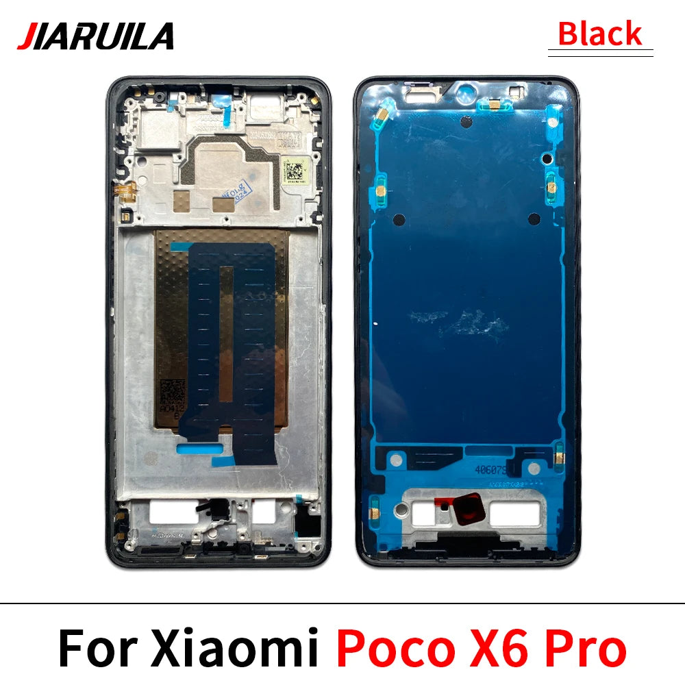 New Front Housing LCD Frame Screen Bezel Holder For Xiaomi Poco F3 F4 X3 GT M3 M4 M5s X5 X6 Pro 4G 5G Xiaomi  Xiao mi phone repair parts
