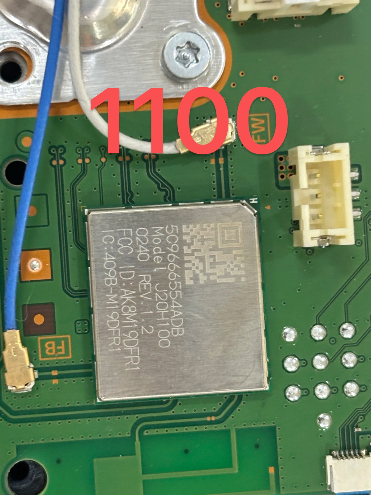 1-2PCS For PS5 Slim 1200 J20H104 Wireless Bluetooth-compatible Module Wifi PCB Board Chip For PS5 1000/1100 J20H100 Motherboard Game console repair parts
