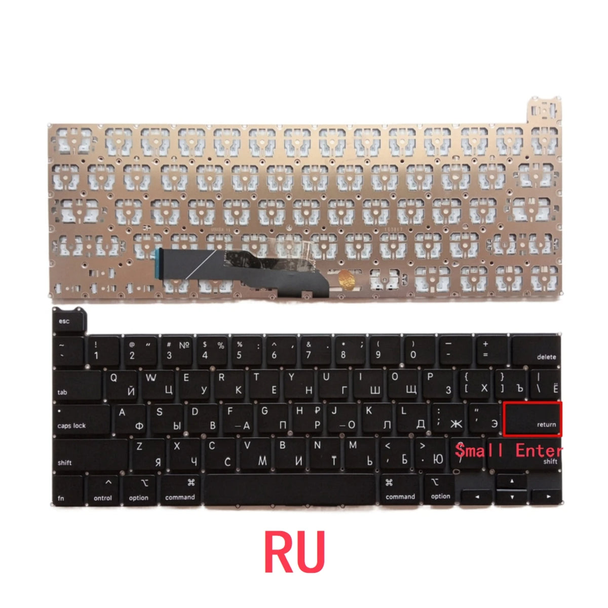 New US Russian Spanish UK Arab Laptop Keyboard For Apple MacBook Pro Retina 13" A2251 2020 Year Notebook PC Replacement MACBOOK laptop repair parts